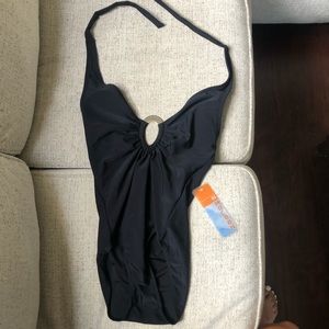 Black in mocean swimsuit